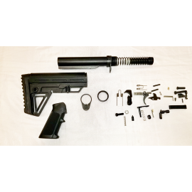 Lower Build Kit with Alpha Stock - Black
